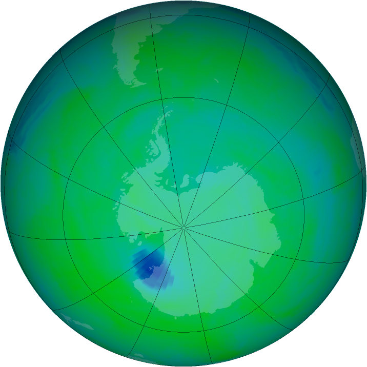 Ozone Map 2003-12-08